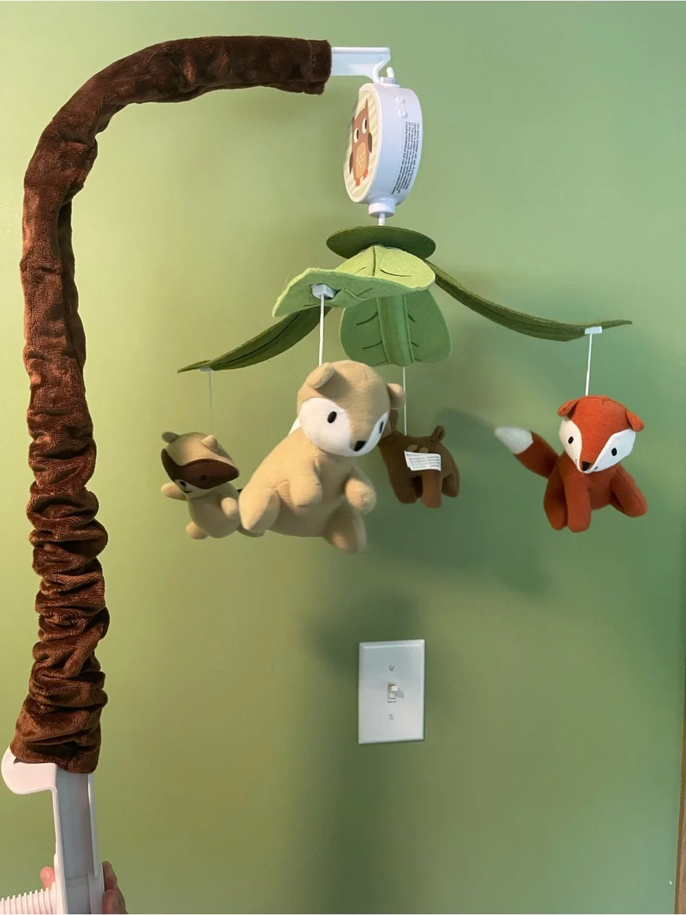 Woodland Animal Hanging Mobile - Green